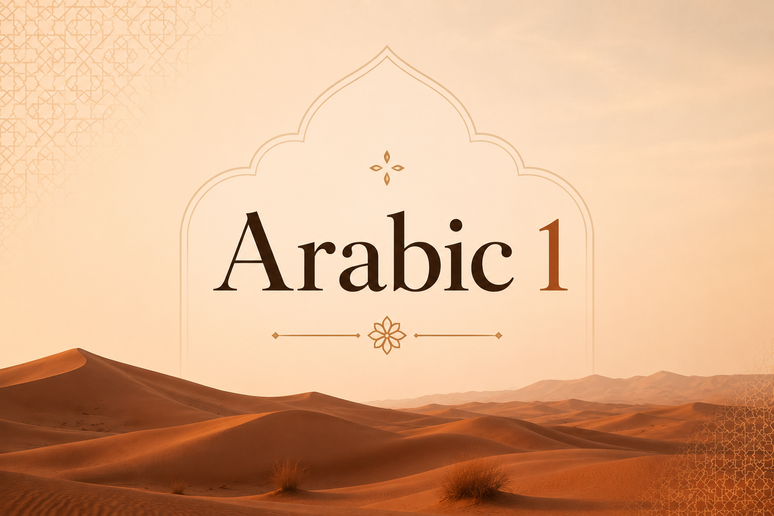 Arabic level 1 one-on-one